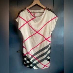 Stylish Pink and Black Women's Dress